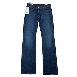 Lacoste‎ Womens Jeans Low Rise Dark Wash Denim Embroidered Pockets Size 8